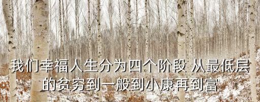 幸福小康，什么是全面小康