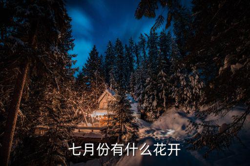 七月份有什么花開