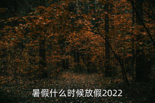 暑假什么時候放假2022