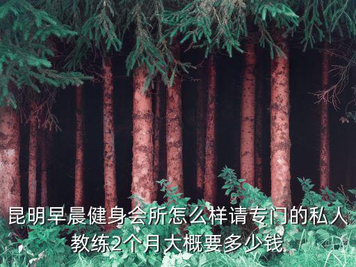 昆明早晨健身會所怎么樣請專門的私人教練2個月大概要多少錢