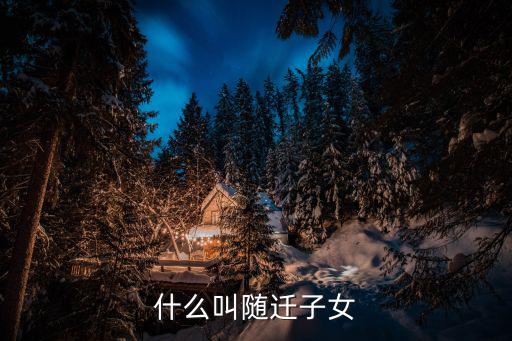 什么叫隨遷子女