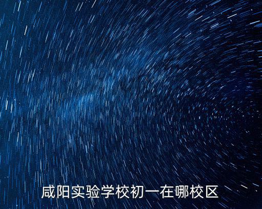 咸陽實驗學校初一在哪校區