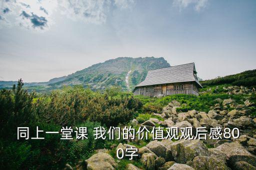 同上一堂課 我們的價(jià)值觀(guān)觀(guān)后感800字