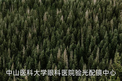 中山醫院眼科中心，廣州中山眼科醫院