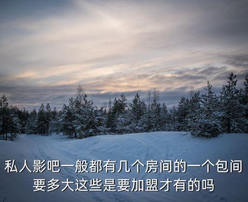 私人影吧一般都有幾個房間的一個包間要多大這些是要加盟才有的嗎