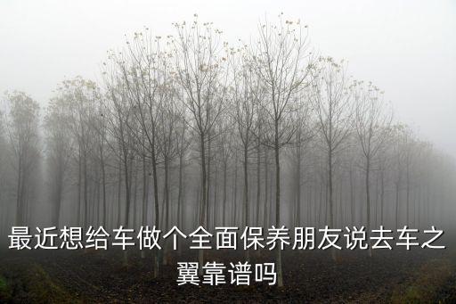 最近想給車做個全面保養朋友說去車之翼靠譜嗎