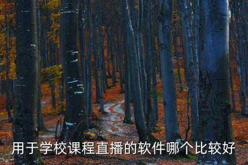 用于學校課程直播的軟件哪個比較好