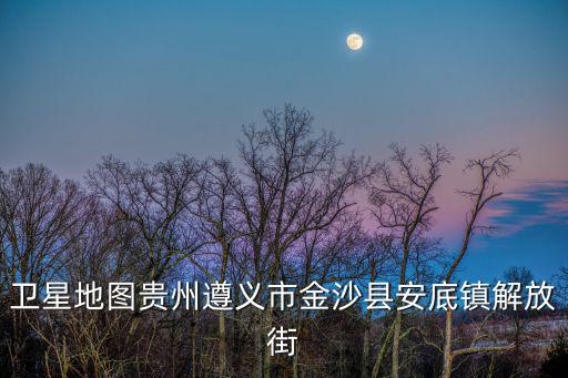 衛(wèi)星地圖貴州遵義市金沙縣安底鎮(zhèn)解放街