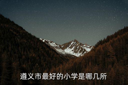 遵義市小學，遵義市區(qū)有哪些私立小學