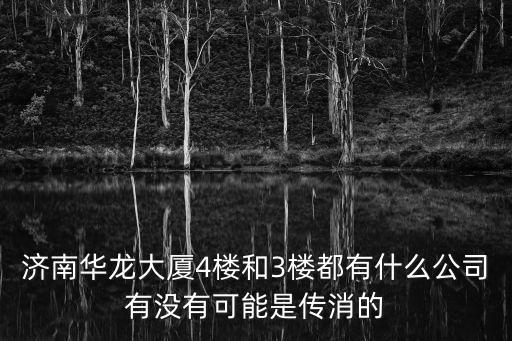 濟南華龍大廈4樓和3樓都有什么公司有沒有可能是傳消的