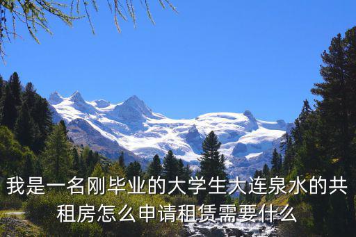 泉水租房，我是一名剛畢業的大學生大連泉水的共租房怎么申請租賃需要什么