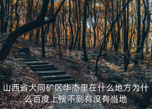 山西省大同礦區華杰里在什么地方為什么百度上搜不到有沒有當地