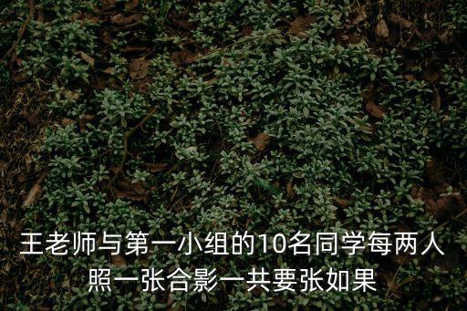 王老師與第一小組的10名同學每兩人照一張合影一共要張如果
