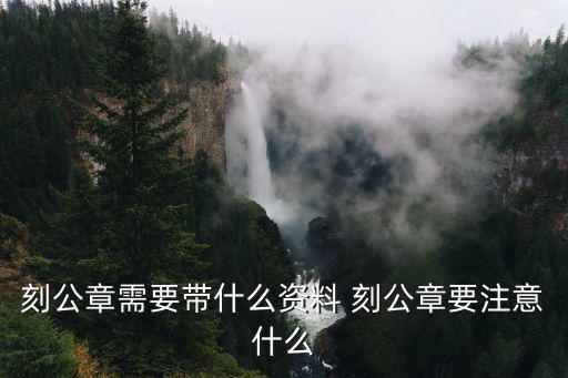 刻公章需要帶什么資料 刻公章要注意什么