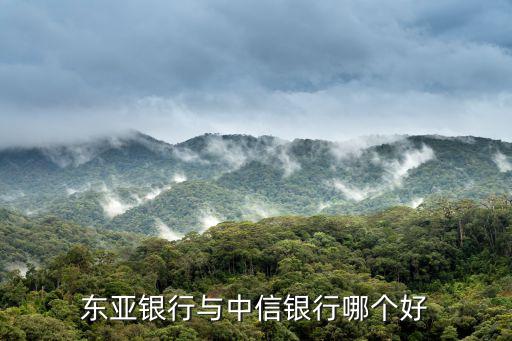 東亞銀行，東亞銀行與中信銀行哪個好
