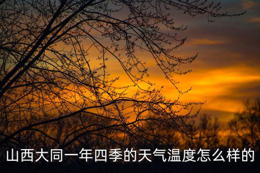 山西大同天氣，山西大同一年四季的天氣溫度怎么樣的