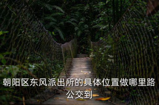 朝陽區(qū)東風(fēng)派出所的具體位置做哪里路公交到