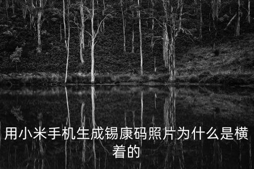 用小米手機生成錫康碼照片為什么是橫著的