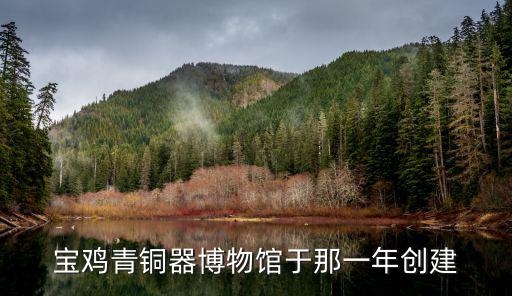 寶雞青銅器博物館于那一年創(chuàng)建