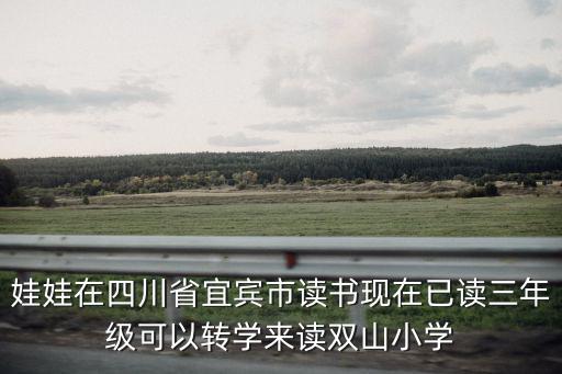 娃娃在四川省宜賓市讀書(shū)現(xiàn)在已讀三年級(jí)可以轉(zhuǎn)學(xué)來(lái)讀雙山小學(xué)