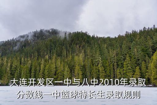 大連開發區一中與八中2010年錄取分數線一中籃球特長生錄取規則