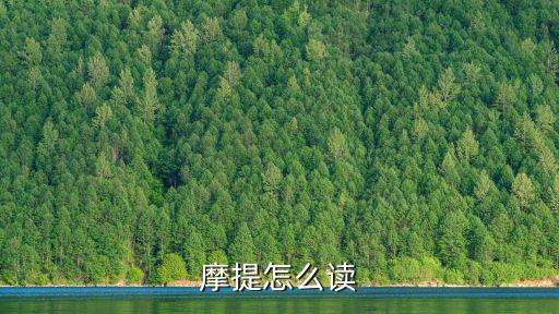 摩提怎么讀