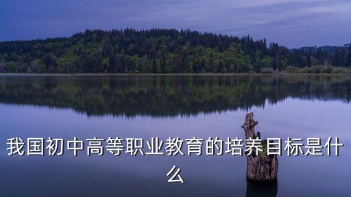 我國初中高等職業教育的培養目標是什么