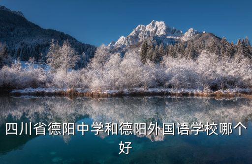 四川省德陽中學和德陽外國語學校哪個好