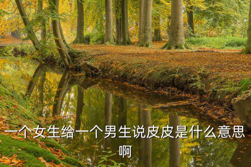 一個(gè)女生給一個(gè)男生說皮皮是什么意思啊
