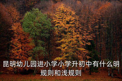 小學升初中，昆明小升初考試難度中如何