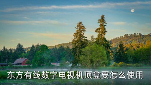 東方有線數(shù)字電視機(jī)頂盒要怎么使用