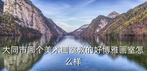 大同市哪個美術畫室教的好博雅畫室怎么樣