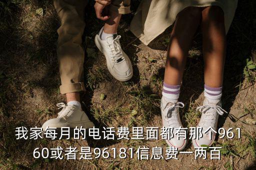 我家每月的電話費里面都有那個96160或者是96181信息費一兩百