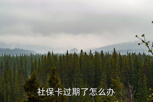 社保卡過期了怎么辦