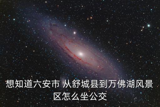 想知道六安市 從舒城縣到萬佛湖風景區怎么坐公交