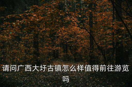 請(qǐng)問(wèn)廣西大圩古鎮(zhèn)怎么樣值得前往游覽嗎