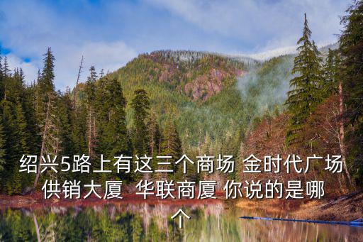 紹興5路上有這三個(gè)商場(chǎng) 金時(shí)代廣場(chǎng) 供銷大廈  華聯(lián)商廈 你說(shuō)的是哪個(gè)