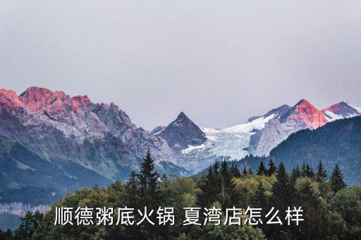 順德粥底火鍋 夏灣店怎么樣