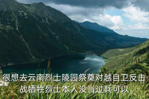 革命烈士紀念塔，很想去云南烈士陵園祭奠對越自衛反擊戰犧牲烈士本人沒當過兵可以
