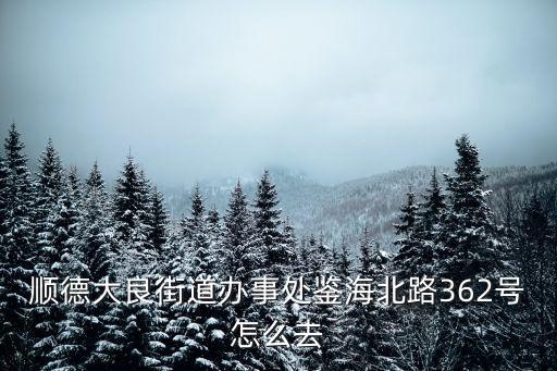 順德大良街道辦事處鑒海北路362號怎么去