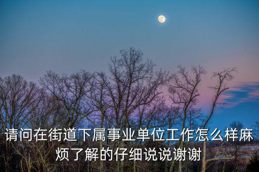 街道事業(yè)編制，街道干部都是什么編制