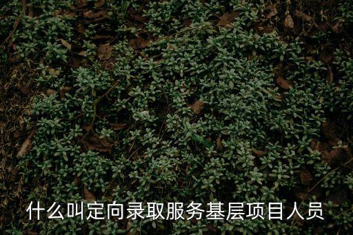 定向錄取，大學(xué)錄取中什么是定向式訂單