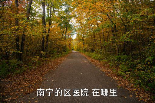 南寧的區(qū)醫(yī)院 在哪里