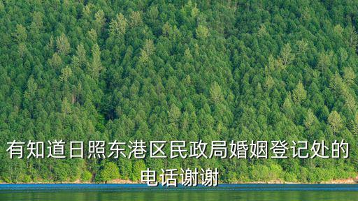 有知道日照東港區民政局婚姻登記處的電話謝謝