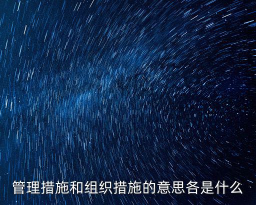 管理措施，單位制訂管理措施是規(guī)定還是辦法