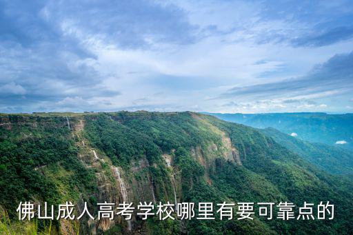 佛山成考，有誰知道佛山那邊有哪可報成考的知道的說下謝謝