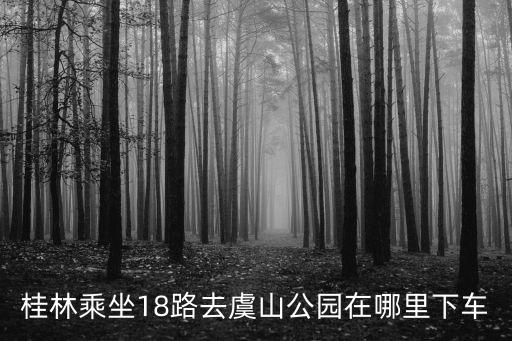 桂林乘坐18路去虞山公園在哪里下車