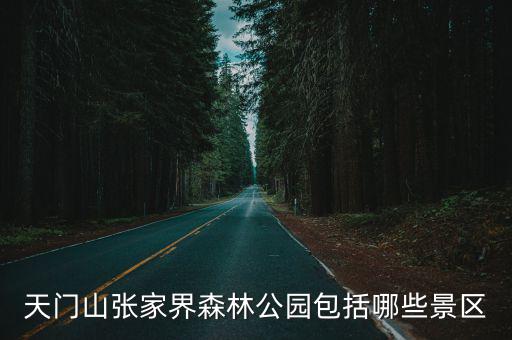 天門山張家界森林公園包括哪些景區