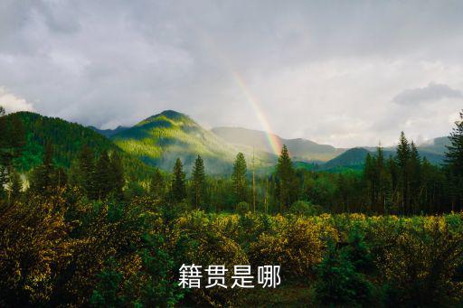 籍貫是哪