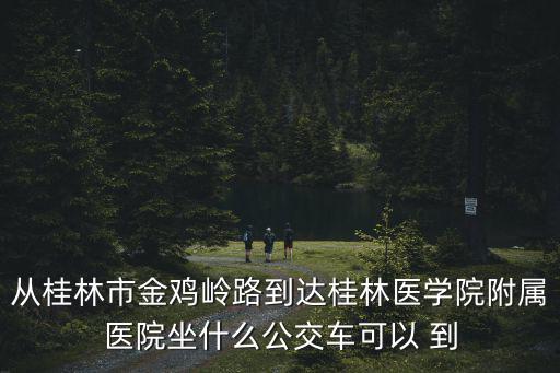 從桂林市金雞嶺路到達桂林醫學院附屬醫院坐什么公交車可以 到